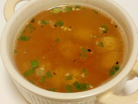 生姜であったか☆豆腐の和風スープ